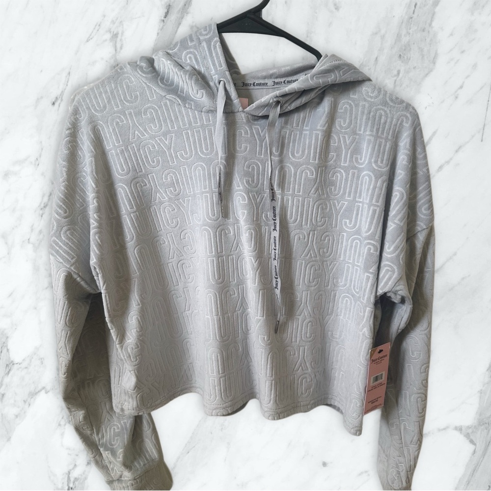 Juicy Couture Gray Hoodie Top